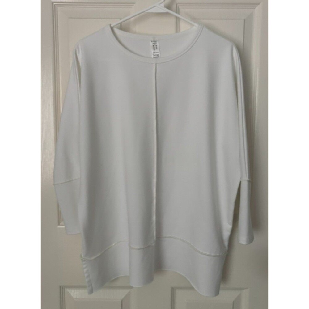 SPANX | Perfect Length Top White Dolman 3/4 Sleeve Stretch Tunic XS